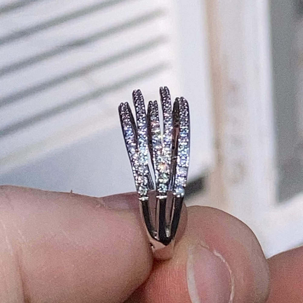 NWT! GENUINE WHITE SAPPHIRE RING - Picture 8 of 13